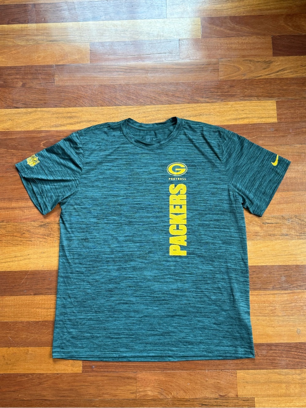 Green Bay Packers Nike Men's Green Heather Short-Sleeve Tee